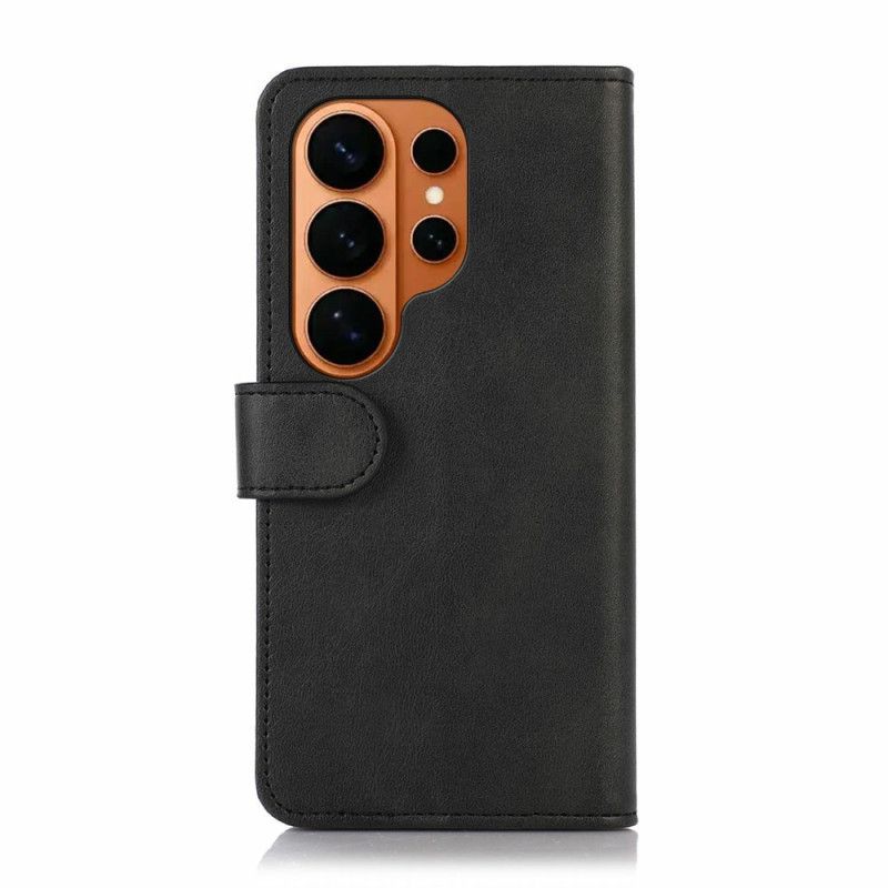 Lærdeksel Folio Deksel Samsung Galaxy S26 Ultra Klassisk Skinneffekt