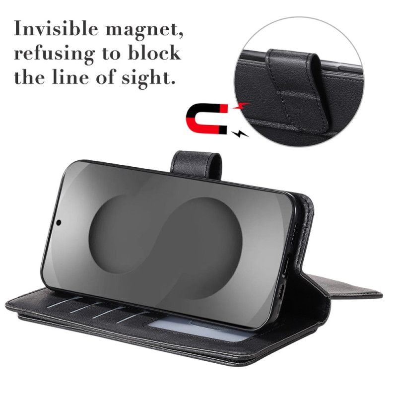 Lærdeksel Folio Deksel Samsung Galaxy S26 Ultra Mobildeksel Kortholder Med 10 Stk