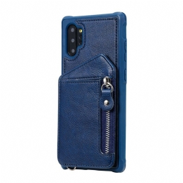 Deksel Til Samsung Galaxy Note 10 Plus Lommebok Zip-lommebok
