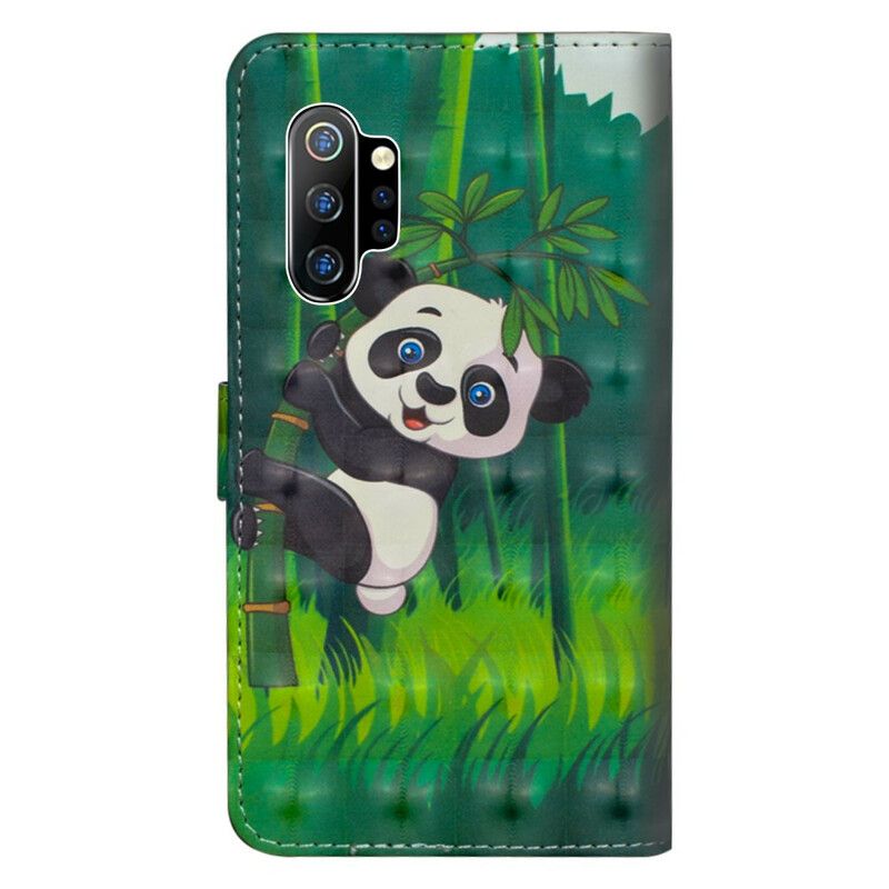 Lærdeksel Til Samsung Galaxy Note 10 Plus Panda Og Bambus