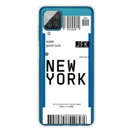 Deksel Til Samsung Galaxy A12 / M12 Boardingkort Til New York