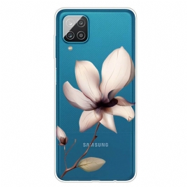 Deksel Til Samsung Galaxy A12 / M12 Premium Blomster