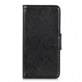 Folio Deksel Til Samsung Galaxy A12 / M12 Splitt Nappaskinn