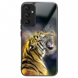 Deksel Samsung Galaxy A55 5g Brølende Tiger I Herdet Glass