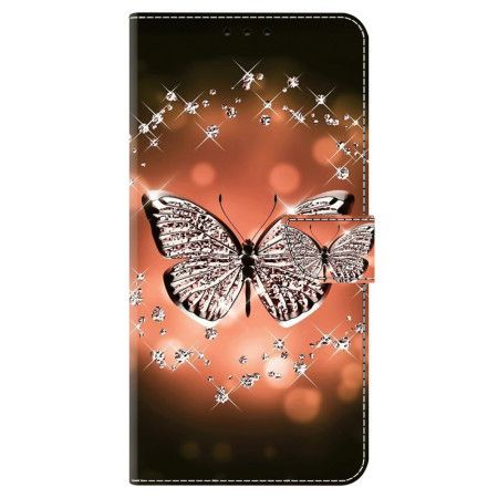 Folio Deksel Til Samsung Galaxy A55 5g Krystallsommerfugl