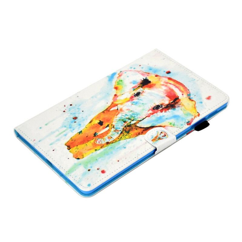 Folio Deksel Til Samsung Galaxy Tab A 10.1 (2019) Akvarellelefant