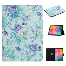 Folio Deksel Til Samsung Galaxy Tab A 10.1 (2019) Blomster Blomster Blomster