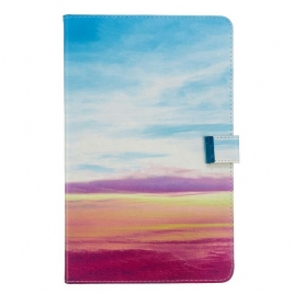 Folio Deksel Til Samsung Galaxy Tab A 10.1 (2019) Solnedgang