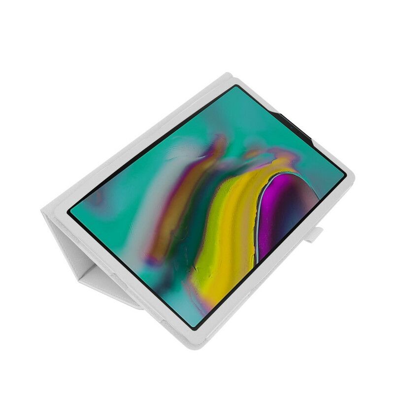 Lærdeksel Til Samsung Galaxy Tab A 10.1 (2019) 2 Litchi Persienner I Kunstskinn