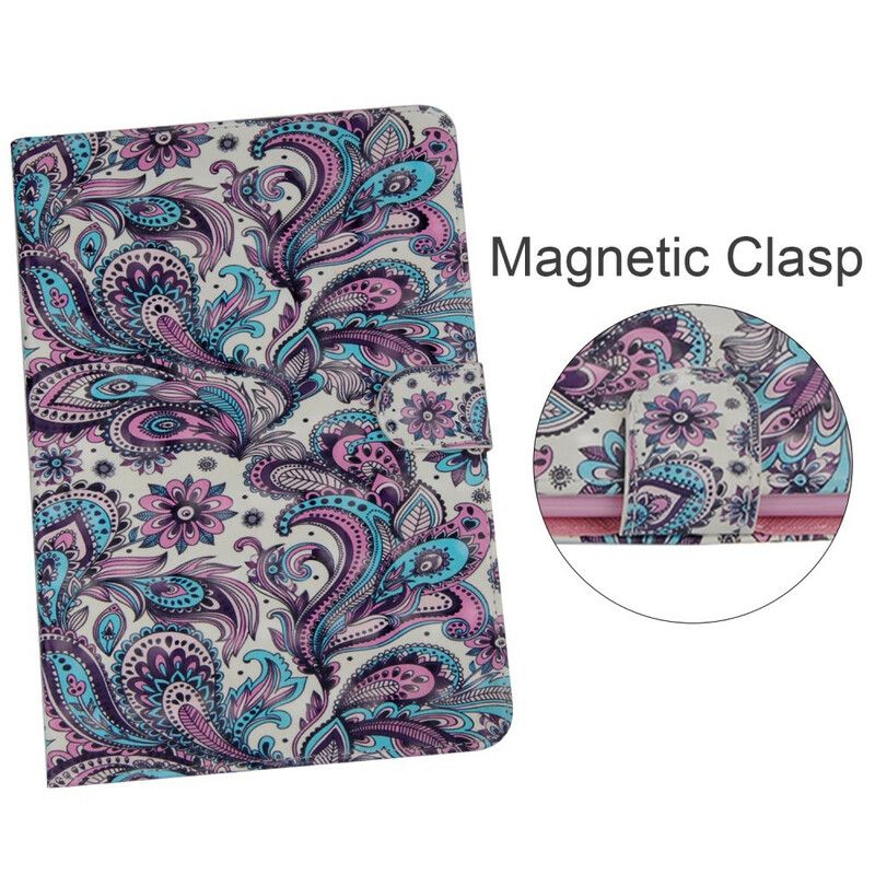 Lærdeksel Til Samsung Galaxy Tab A 10.1 (2019) Paisley-mønster