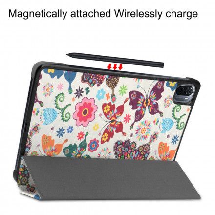 Beskyttelse Deksel Til Xiaomi Pad 5 Vintage Blomsterpennholder