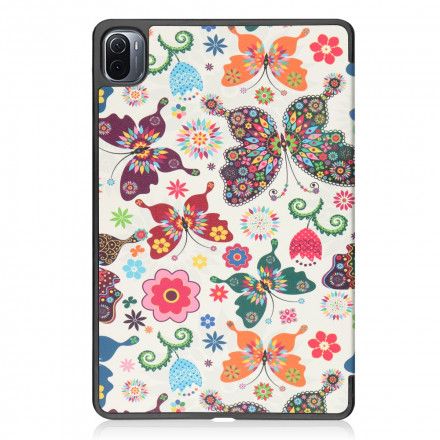 Beskyttelse Deksel Til Xiaomi Pad 5 Vintage Blomsterpennholder