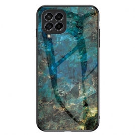 Deksel Til Samsung Galaxy M33 5G Marmor Herdet Glass
