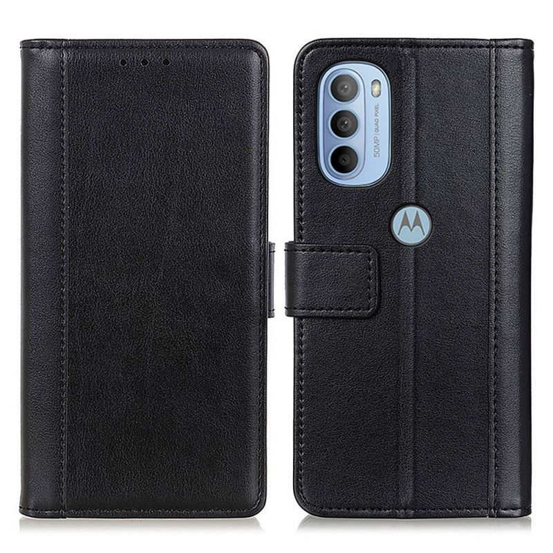 Folio Deksel Til Moto G31 / Moto G41 Delt Skinnversjon