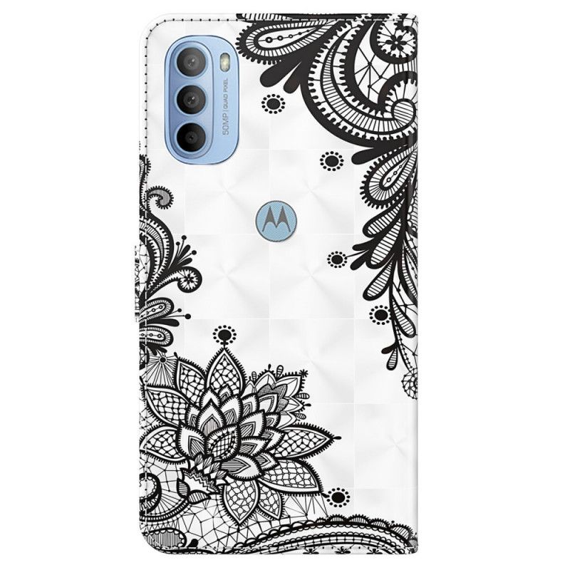 Folio Deksel Til Moto G31 / Moto G41 Elegant Blonder