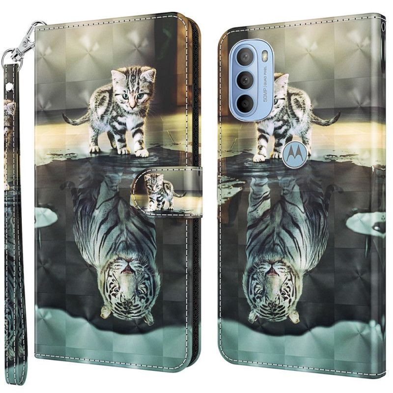 Folio Deksel Til Moto G31 / Moto G41 Ernest The Tiger