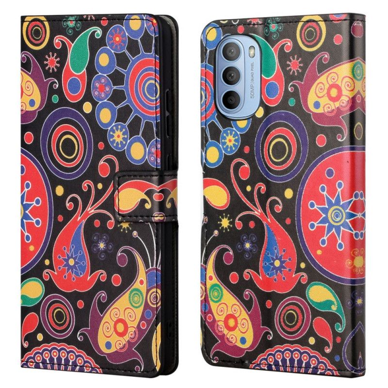 Folio Deksel Til Moto G31 / Moto G41 Galaksetegninger