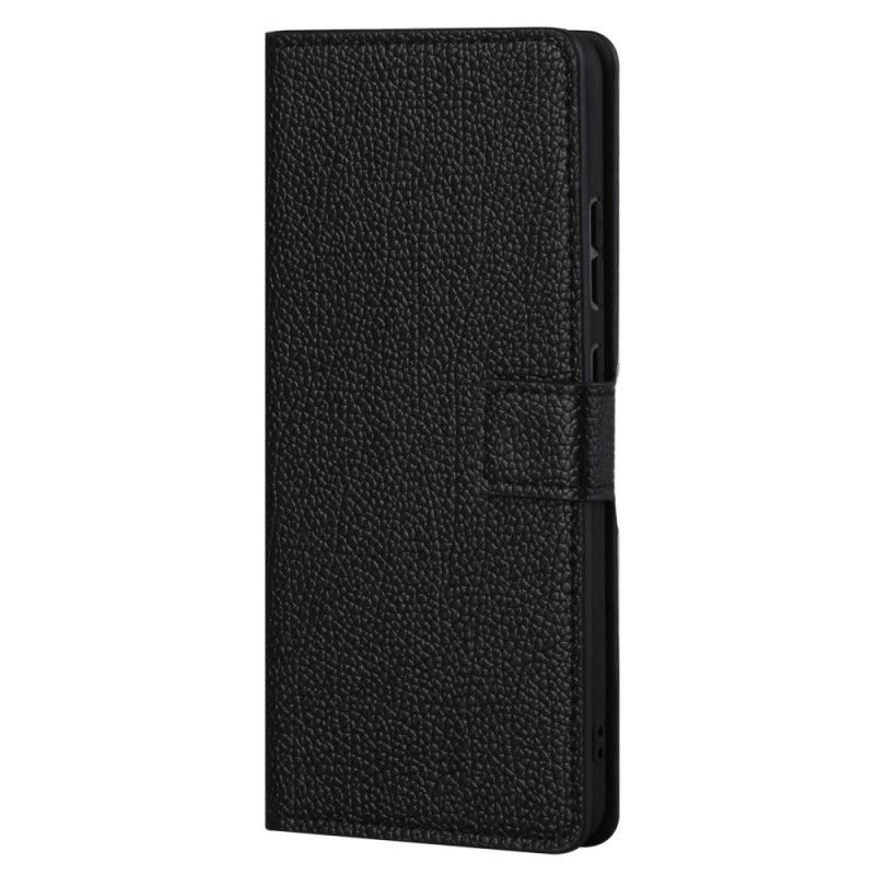 Folio Deksel Til Moto G31 / Moto G41 Litchi Grain Leather Effect