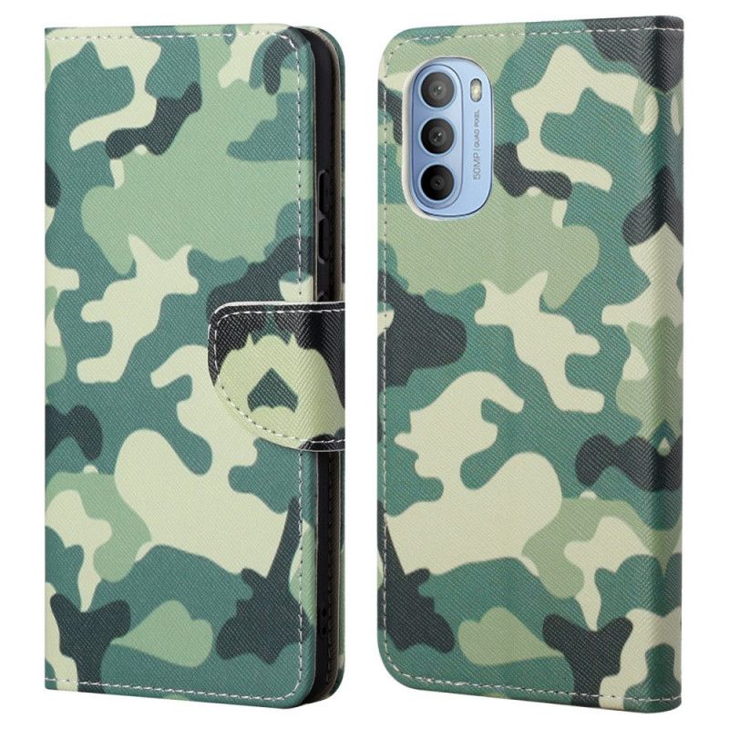 Folio Deksel Til Moto G31 / Moto G41 Militær Kamuflasje