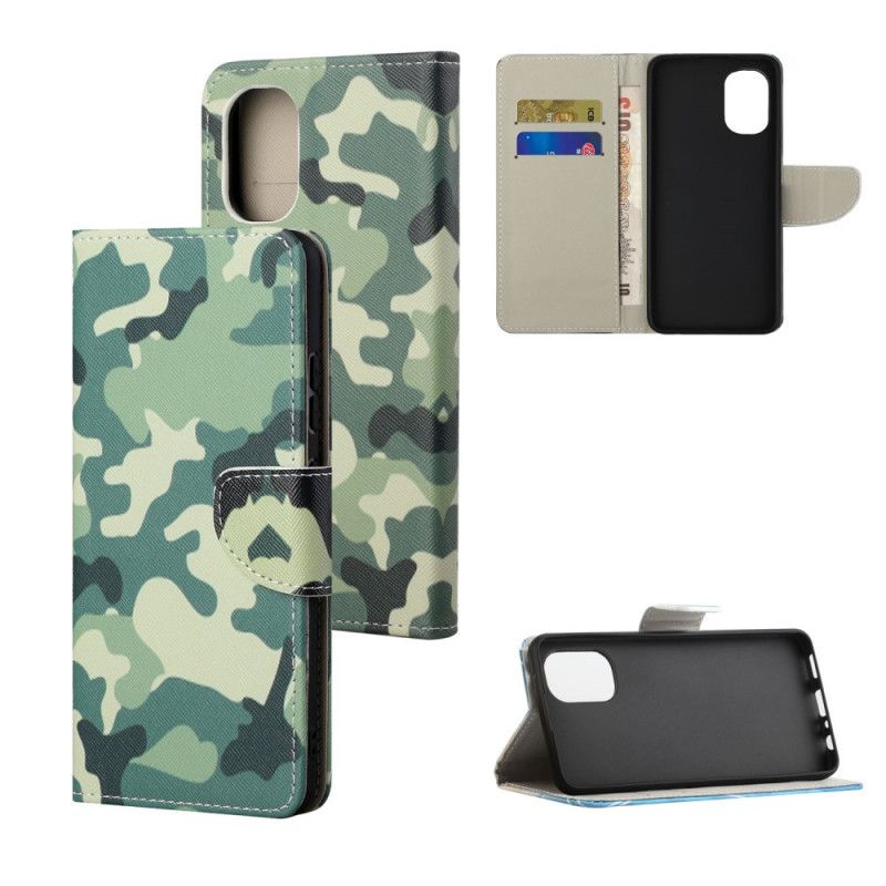 Folio Deksel Til Moto G31 / Moto G41 Militær Kamuflasje