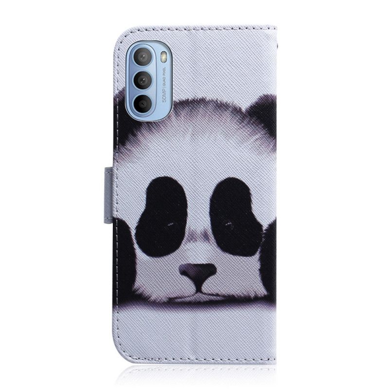 Folio Deksel Til Moto G31 / Moto G41 Panda-ansikt