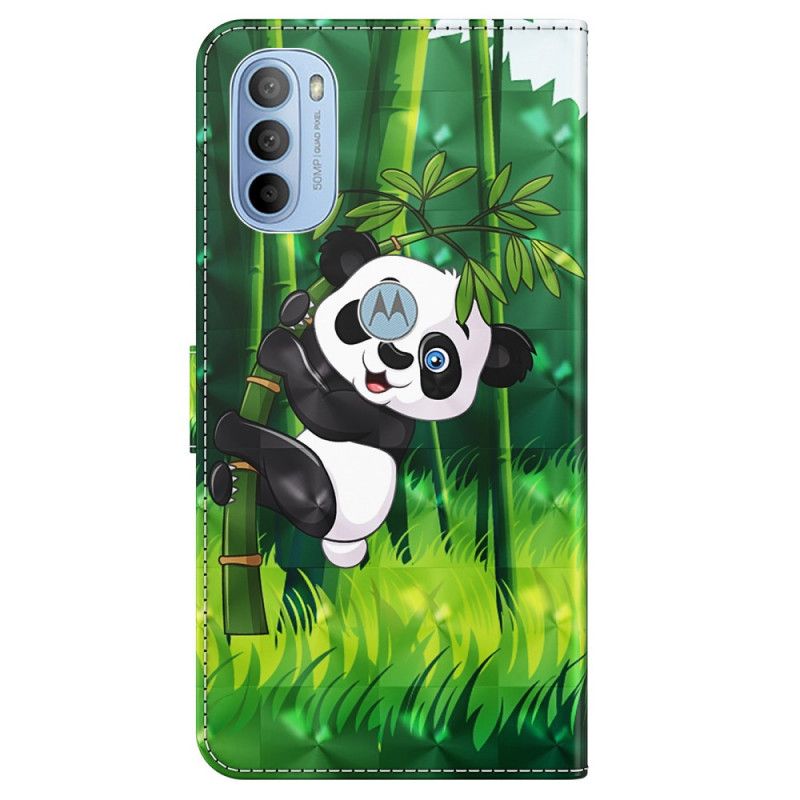 Folio Deksel Til Moto G31 / Moto G41 Panda Og Bambus