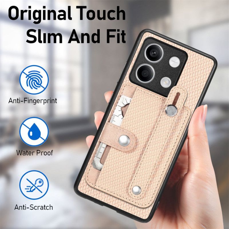 Deksel Til Xiaomi Redmi Note 13 5g Kortholder Og Stropp