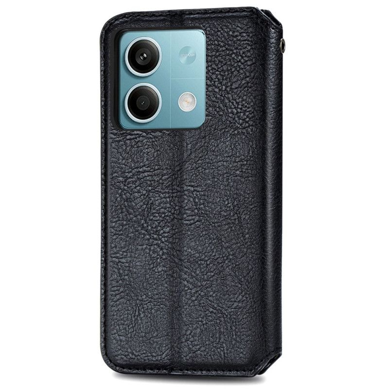 Folio Deksel Lær Xiaomi Redmi Note 13 5g Mobildeksel Vintage Leather Effect Diamonds