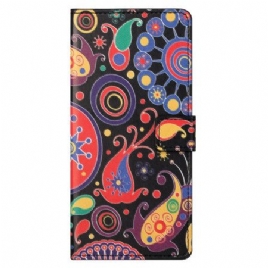 Folio Deksel Xiaomi Redmi Note 13 5g Galaxy-mønster