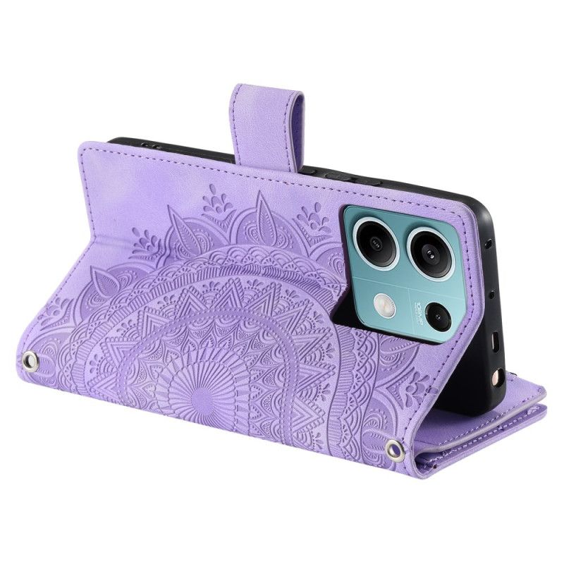 Folio Deksel Xiaomi Redmi Note 13 5g Mandala Strap Lommebok
