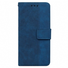 Lærdeksel Folio Deksel Xiaomi Redmi Note 13 5g Mobildeksel Strappy Vevd Mønster