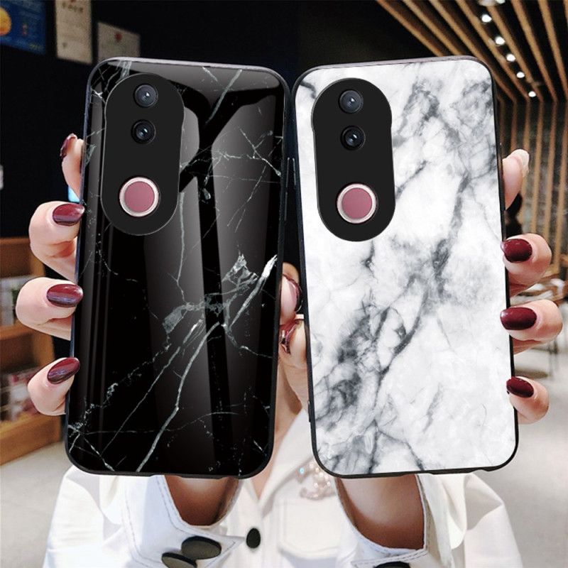 Deksel Vivo V50 5g Herdet Glass I Marmor Beskyttelse Deksel