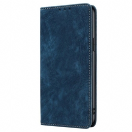 Folio Deksel Lær Vivo V50 5g Mobildeksel Vintage Semsket Skinneffekt