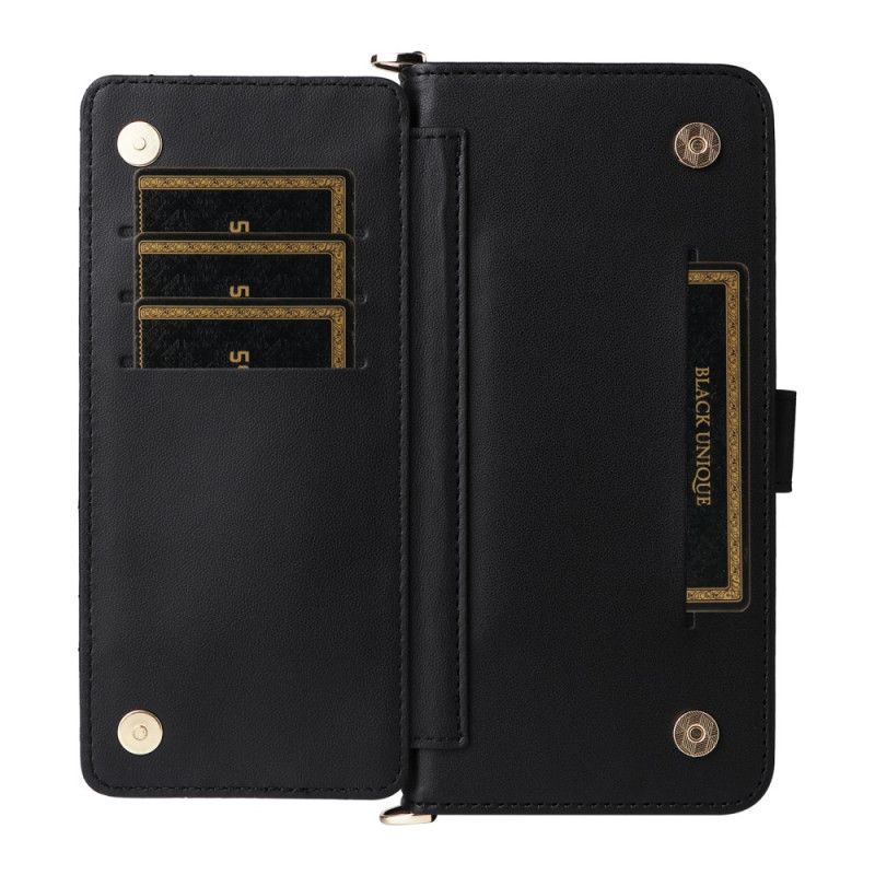 Folio Deksel Til Vivo V50 5g Vattert Med Stropper