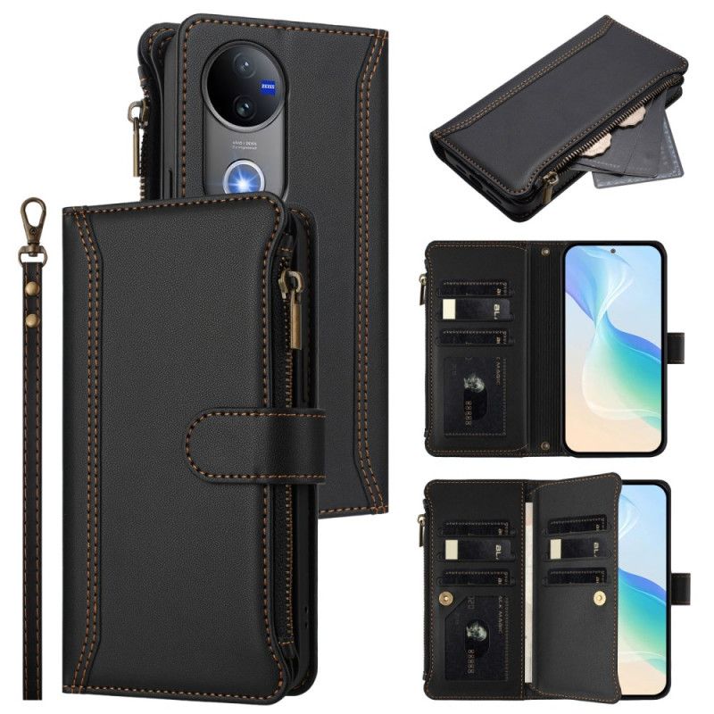 Folio Deksel Vivo V50 5g 9 Kortspor Og Håndleddsstropp