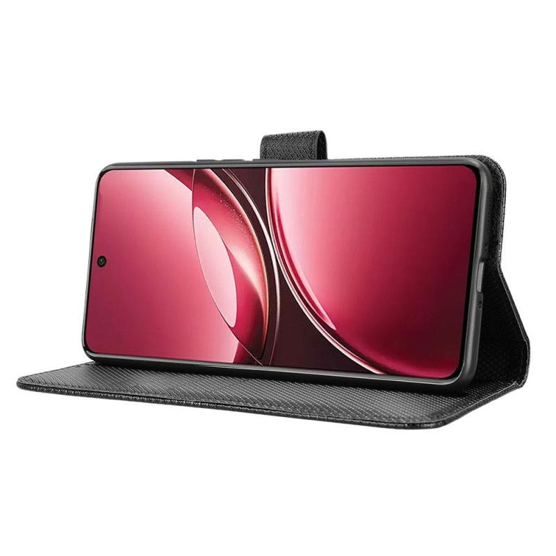 Folio Deksel Vivo V50 5g Diamanttekstur Beskyttelse Deksel