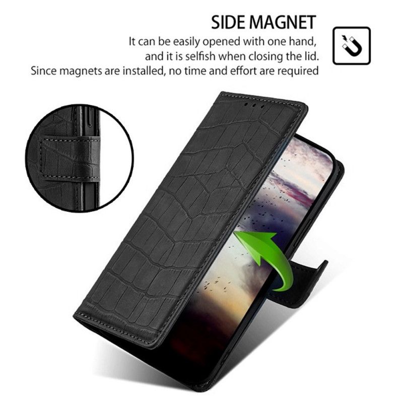 Folio Deksel Vivo V50 5g Krokodilletekstur Beskyttelse Deksel