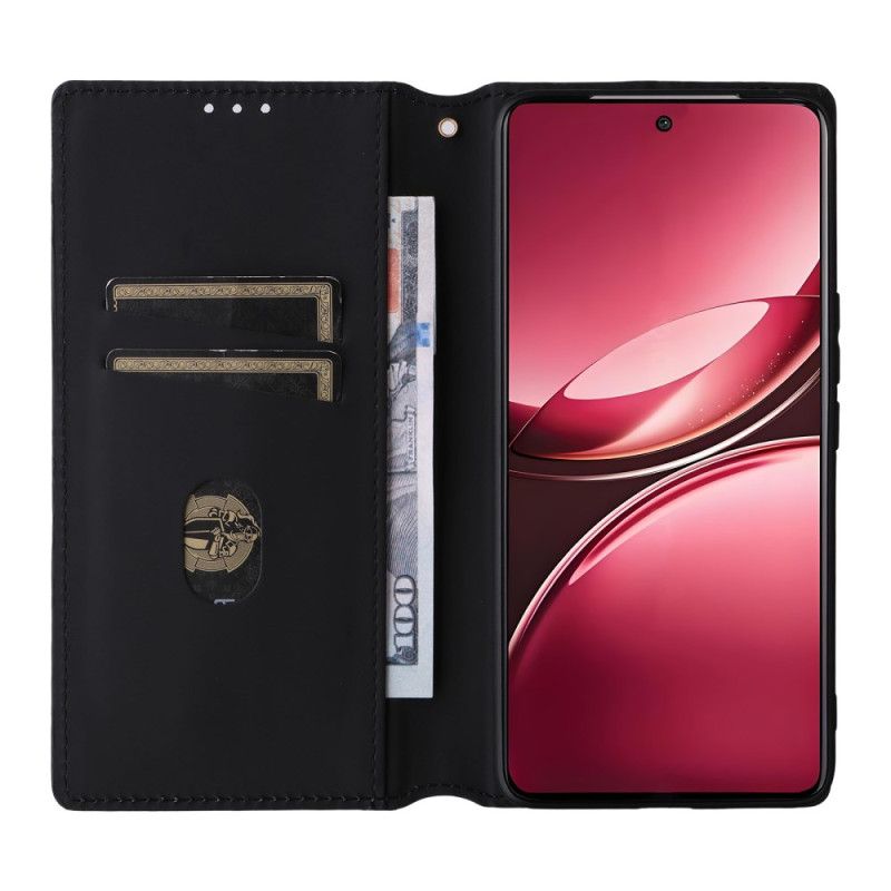 Folio Deksel Vivo V50 5g Med Trykt Diamantmønster