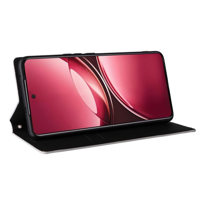 Folio Deksel Vivo V50 5g Med Trykt Diamantmønster