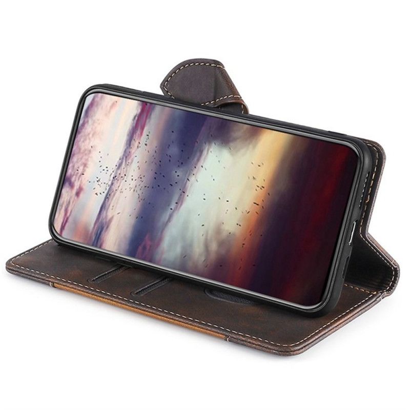 Folio Deksel Vivo V50 5g Tofarget Blomsterdesign Beskyttelse Deksel