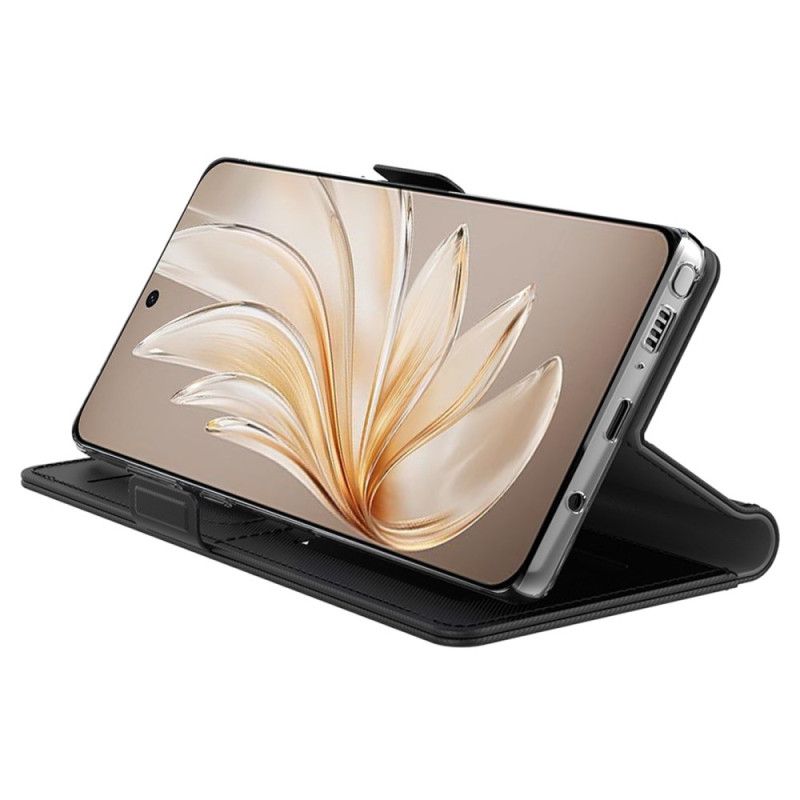 Lærdeksel Folio Deksel Vivo V50 5g Mobildeksel Kortholder Og Speil