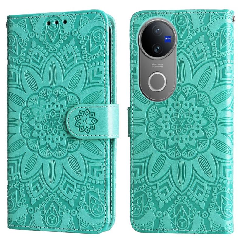 Lærdeksel Folio Deksel Vivo V50 5g Mobildeksel Mandala
