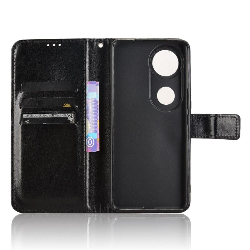 Lærdeksel Folio Deksel Vivo V50 5g Prangende Kunstskinn