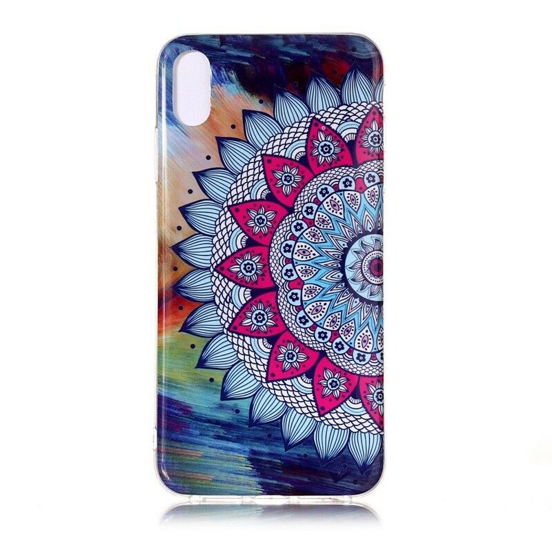 Deksel Til iPhone XS Max Fluorescerende Fargerik Mandala
