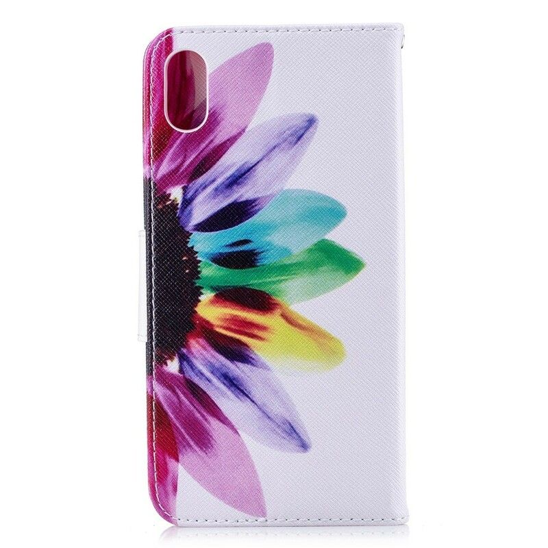 Folio Deksel Til iPhone XS Max Blomsterakvarell