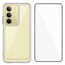 Deksel Realme C75 Gjennomsiktig Med Skjermbeskytter I Herdet Glass