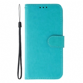 Folio Deksel Realme C75 Ensfarget Beskyttelse Deksel