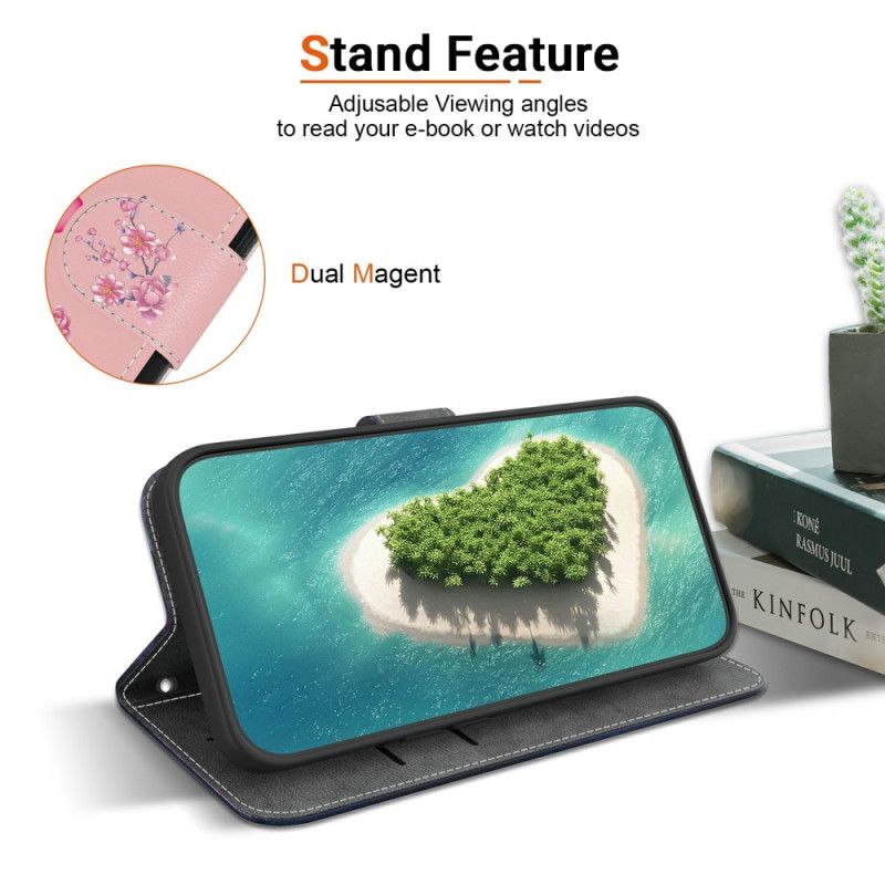 Folio Deksel Realme C75 Sakura-mønster