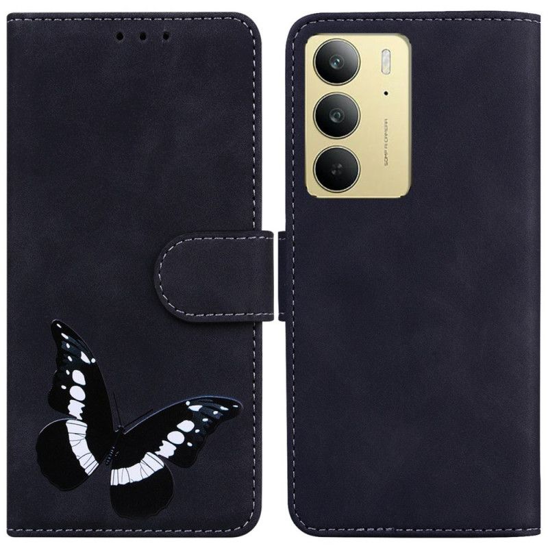 Folio Deksel Realme C75 Sommerfugl-semsket Effekt