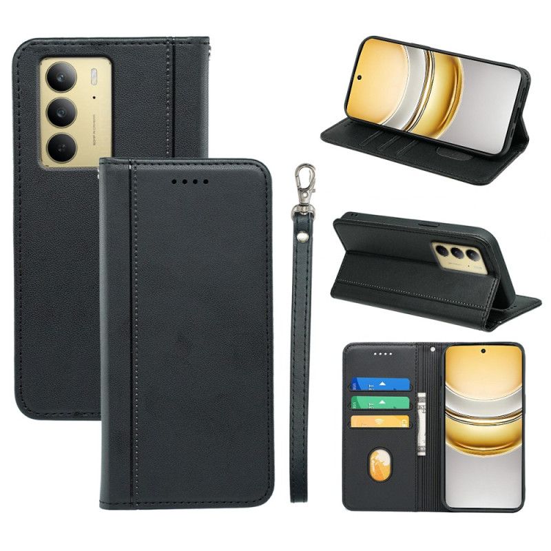 Folio Deksel Til Realme C75 Kantbånd